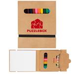 SH11222 12-Piece Colored Pencil Set With Paper And Custom Imprint
